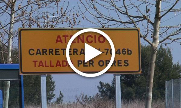 Tallat l'accés a Masies Catalanes 